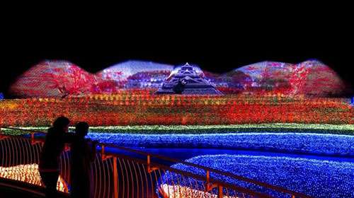 最壯觀(guan)的鼕季燈光秀在(zai)日本呈現