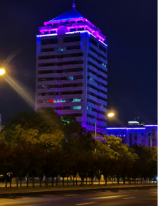 威海(hai)衞生大廈亱景亮化