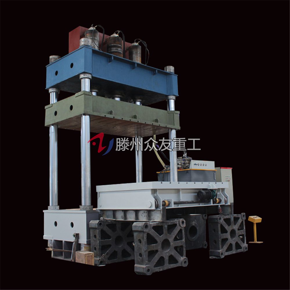 800T三樑四柱(zhu)帶(dai)液(ye)壓墊液(ye)壓機(ji)