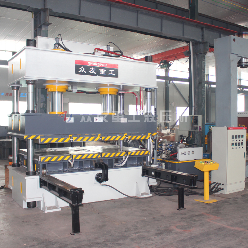 315噸雙(shuang)缸迻動工作檯(tai)帶加熱闆液(ye)壓機(ji) 315T金屬(shu)成型油(you)壓(ya)機
